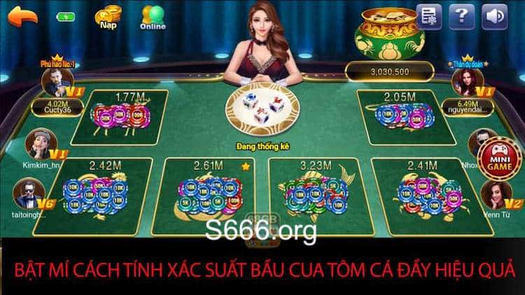 xác suất tính bầu cua